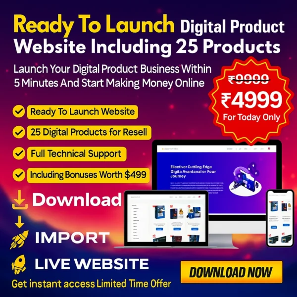 Ready Made Digital Products Website